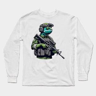 Tactical Cameleon Mastery Tee: Where Style Meets Stealth Long Sleeve T-Shirt